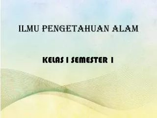 ilmu pengetahuan alam