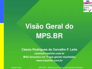 vis o geral do mps br