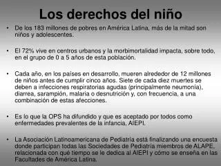 los derechos del ni o