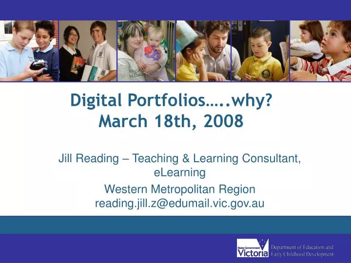 digital portfolios why march 18th 2008