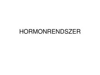 hormonrendszer