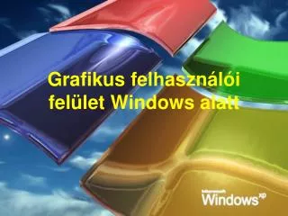 grafikus felhaszn l i fel let windows alatt