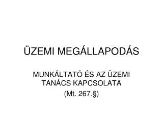 zemi meg llapod s