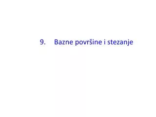 bazne povr ine i stezanje