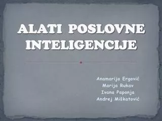 alati poslovne inteligencije