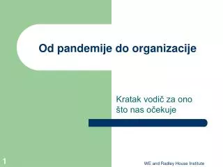 od pandemije do organizacije