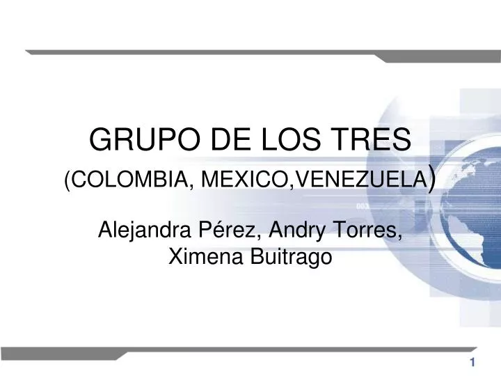 grupo de los tres colombia mexico venezuela
