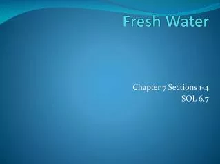 Fresh Water