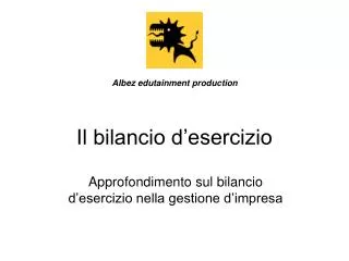 il bilancio d esercizio