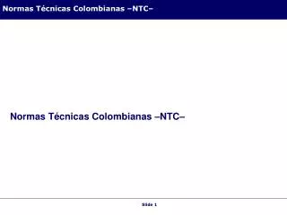 normas t cnicas colombianas ntc