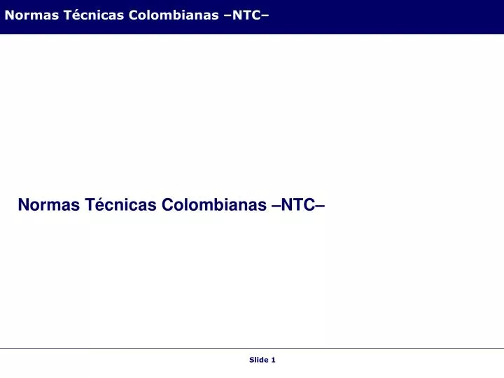 normas t cnicas colombianas ntc
