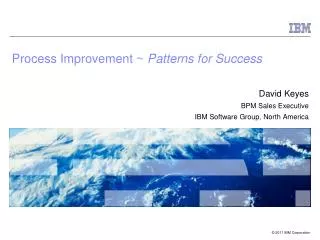 Process Improvement ~ Patterns for Success