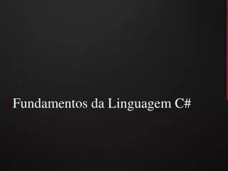 fundamentos da linguagem c