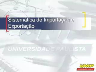 sistem tica de importa o e exporta o