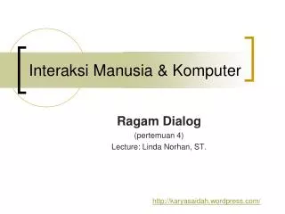 interaksi manusia komputer