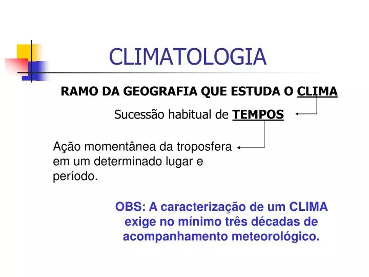 climatologia