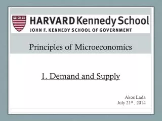 principles of microeconomics 1 demand and supply