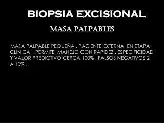 biopsia excisional