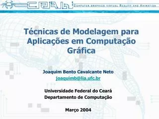 t cnicas de modelagem para aplica es em computa o gr fica