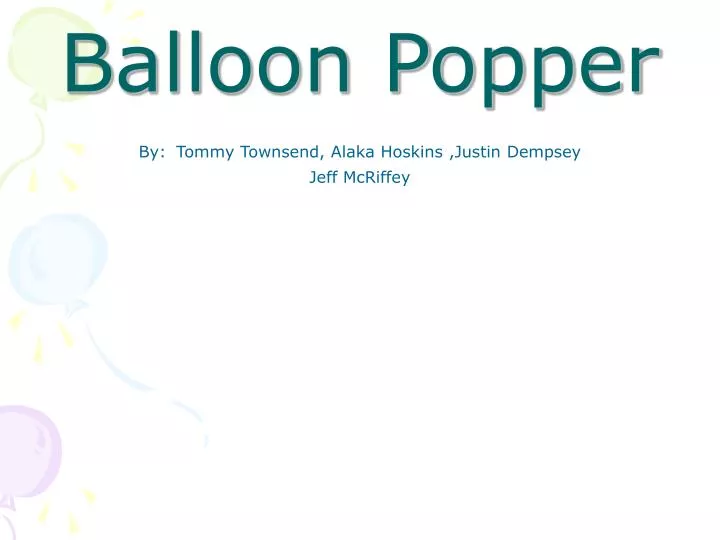 balloon popper