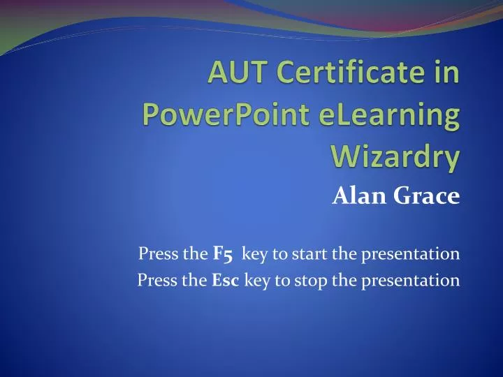 aut certificate in powerpoint elearning wizardry