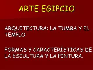 arte egipcio