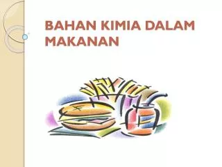 bahan kimia dalam makanan