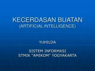 kecerdasan buatan artificial intelligence