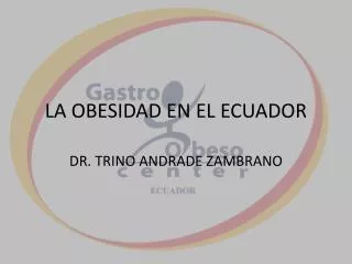 la obesidad en el ecuador