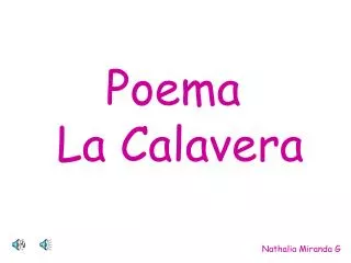poema la calavera