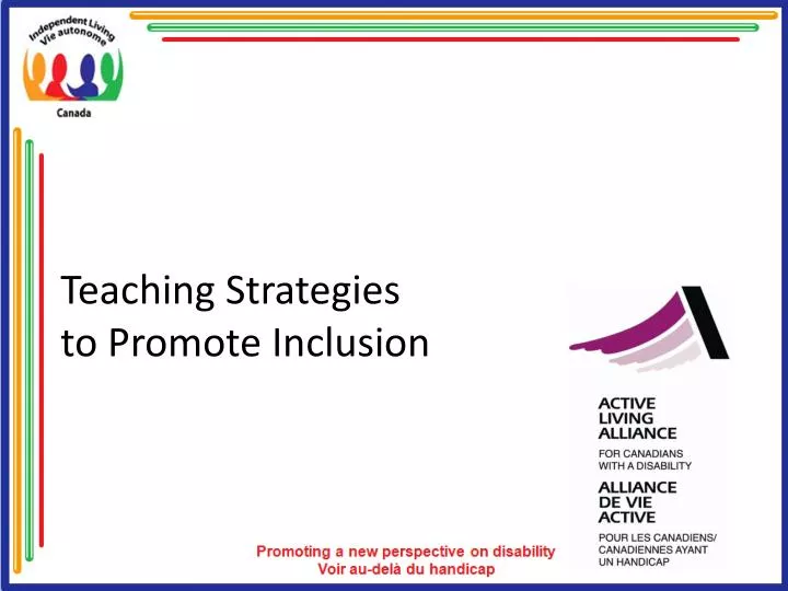 teaching strategies to promote inclusion