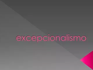 excepcionalismo