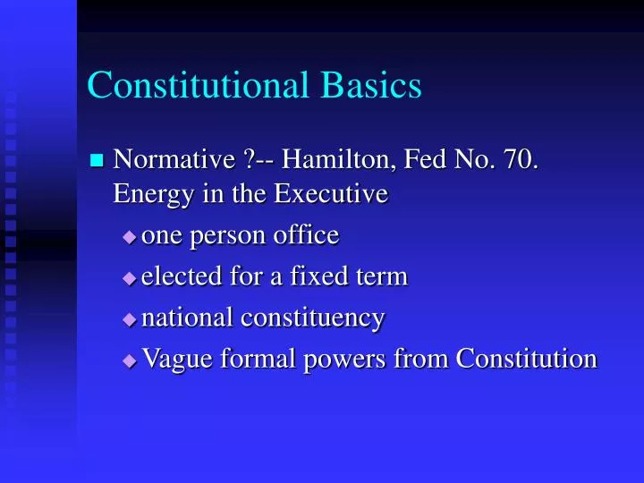 constitutional basics