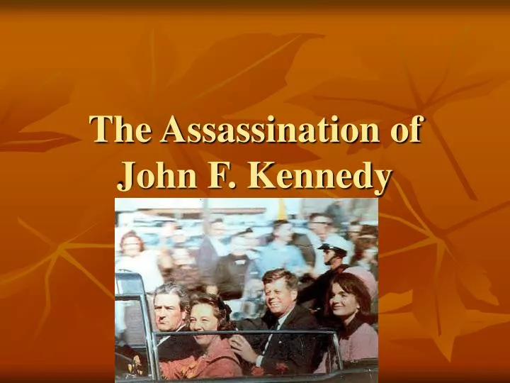 the assassination of john f kennedy