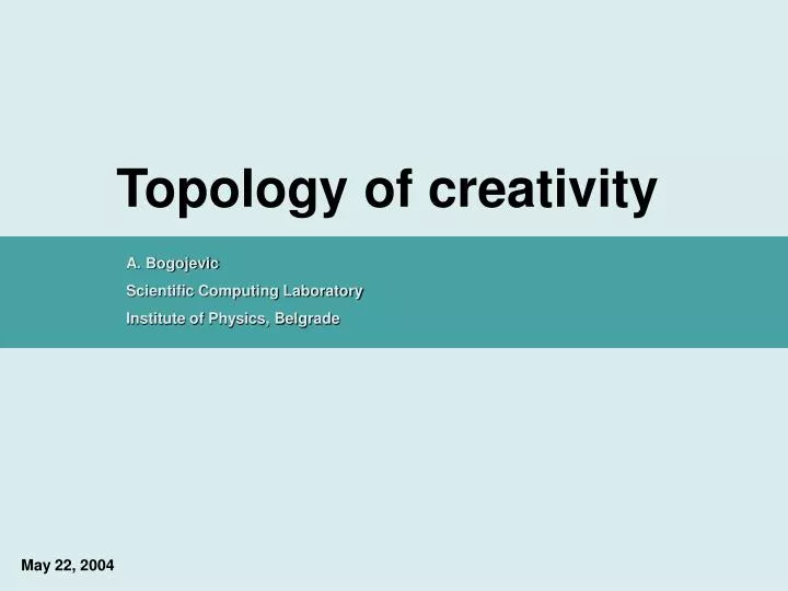 topology of creativity