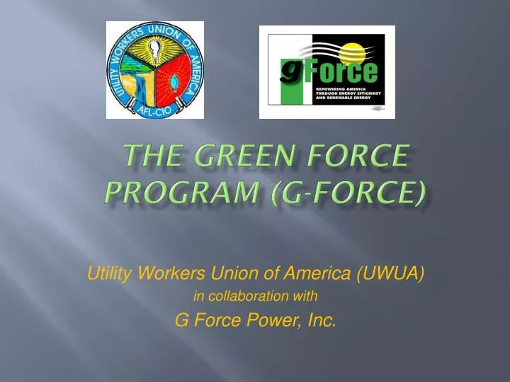 the green force program g force