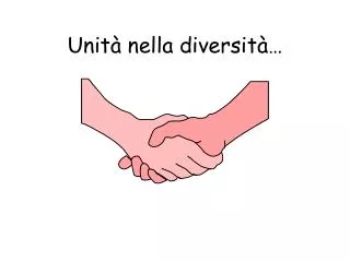 unit nella diversit
