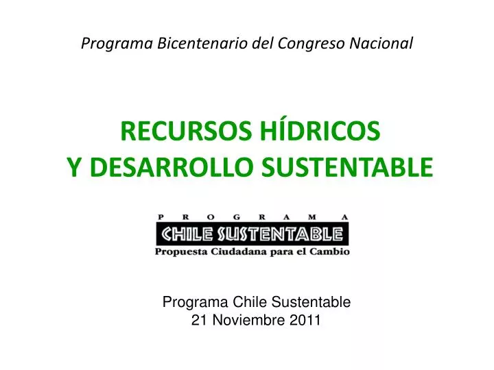 programa bicentenario del congreso nacional