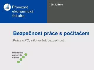 bezpe nost pr ce s po ta em