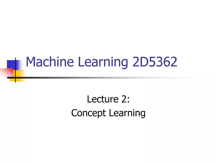 machine learning 2d5362