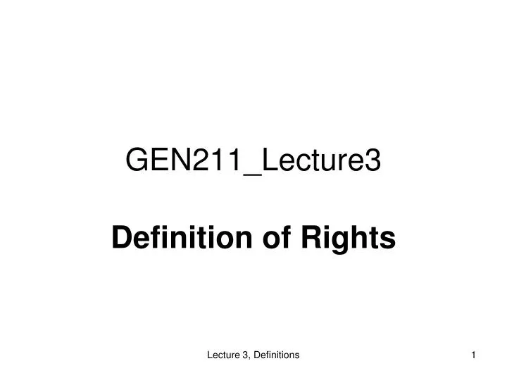 gen211 lecture3
