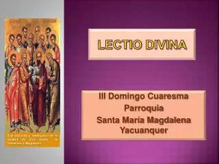 lectio divina