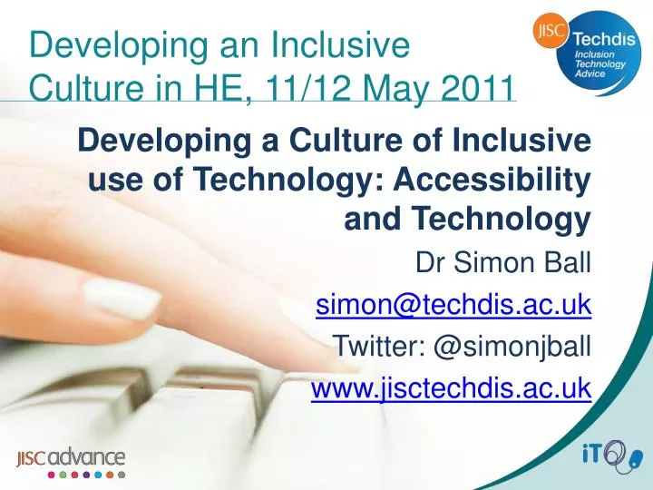 developing an inclusive culture in he 11 12 may 2011