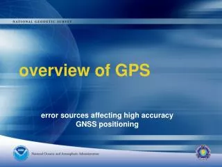 overview of GPS