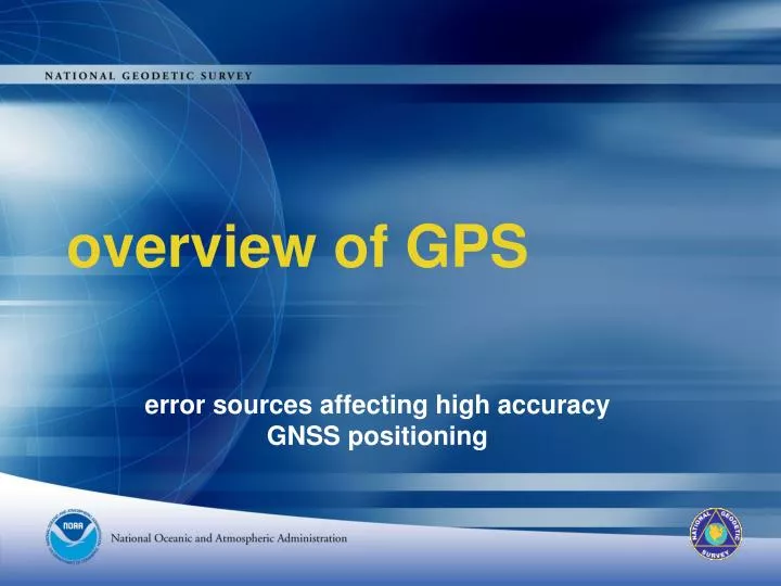 overview of gps