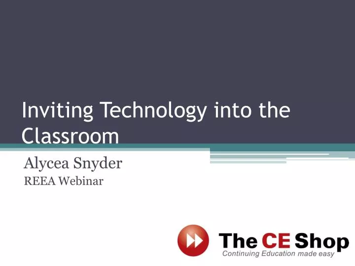 inviting technology into the classroom