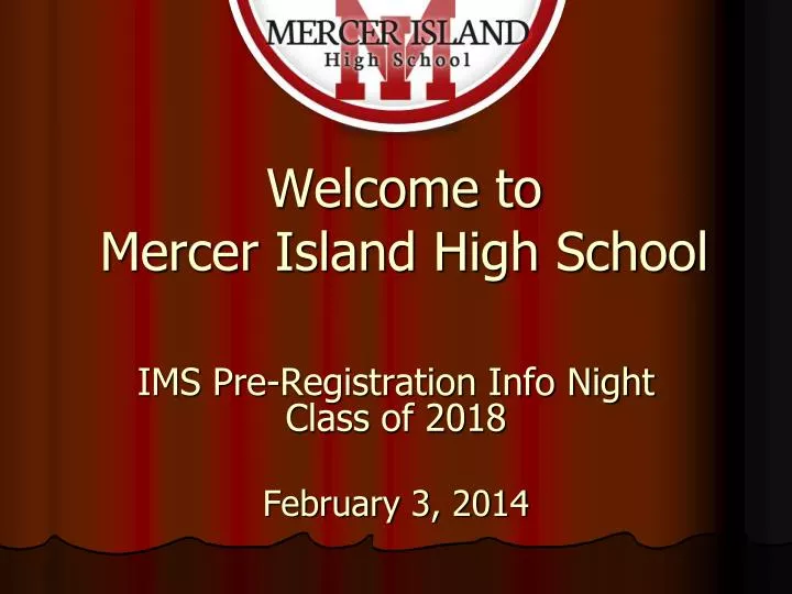 welcome to mercer island high school