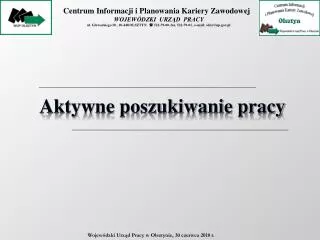 aktywne poszukiwanie pracy