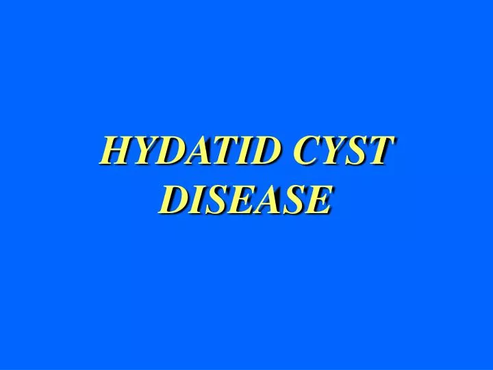 hydatid cyst disease