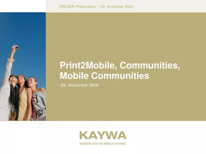 print2mobile communities mobile communities